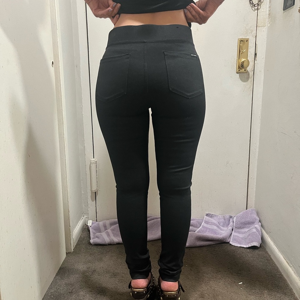 DKNY black stretch pants